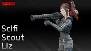 Scifi Scout Liz 3D Model