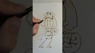 From sketch to digital illustration