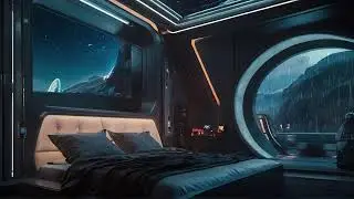 Rainy Night in Sci-Fi Blade Runner Sleepscape:  | Relaxing sounds help you fall asleep. 1h Video