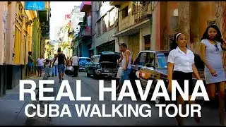 'Real' Havana 4K Walking Tour | No Talking