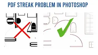 Streak Problem Solved in Autocad PDF to Photoshop! (Easy Solution!)