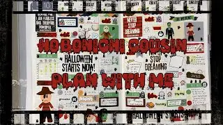 Hobonichi Cousin Halloween Daily Plan With Me