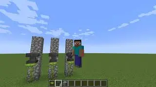 Minecraft wait what meme part 199 (scary two - headed Steve)