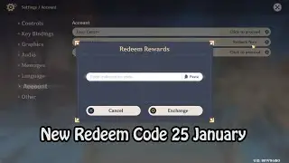 New Redeem Code 25 January 2022 | Genshin Impact 2.4