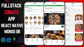 React Native Full-Stack Multi-Cart Restaurant App with MongoDB | Zomato App Clone.