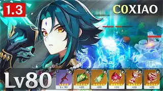 C0 XIAO Lv.80 GAMEPLAY | FREEZE TEAM COMPOSITION