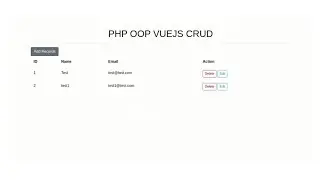 PHP Vuejs Crud Tutorial