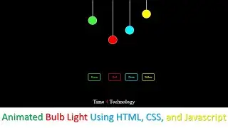 Animated Bulb Light | HTML, CSS and Javascript
