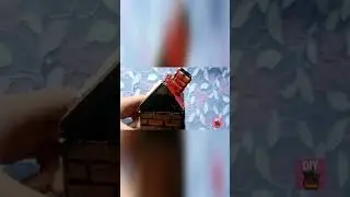Новогодний домик из картона