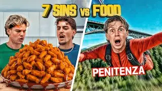 SALTO M0rtale ☠️ a 2000m di altezza😵 se non MANGIAMO 10Kg di NUGGETS🍗 | 7SINS FOOD CHALLENGE 🔞🐍
