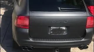 Porsche Matt black Liquid wrap