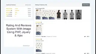 [With Source code]Rating & Reviews System With Image Using PHP Bootstrap Ajax & Jquery