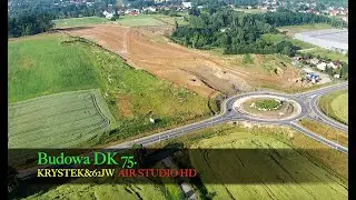 DK 75 budowa obwodnicy 06 2023. Brzesko Małopolska.