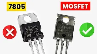 Make 7805 Voltage Regulator From MOSFET or Transistor | How To Make 12v To 5v