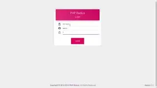 First time login | PHP Radius