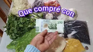 QUE TANTO COMPRÉ CON $200.00 EN EL TIANGUIS .PARA QUE ME ALCANZÓ.🍋🍅🧅