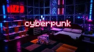 cyberpunk minecraft ambience 🌆 neon lofi beats for sleep, study & relaxation