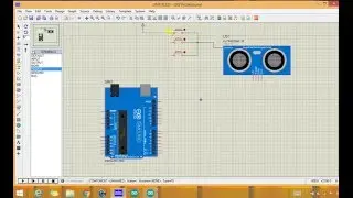 How to simulate ultrasonic sensor in proteus with arduino