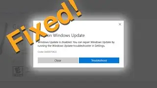 Fixing Error 0x80070422 on Windows 10