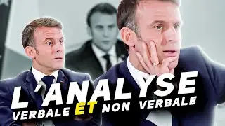 Analysis of E. Macron's conference (non-verbal cues but also some verbal ones)