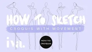 How to Add Movement to Your Croquis // Fashion outlines // Fashion Templates  |  Studio Iva