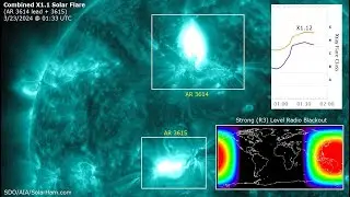 X1.1 X-Ray / Dual Flare Event (3/23/2024) - SolarHam.com