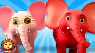 Ek Mota Hathi In Red Color, हाथी कविता, Bhalu Mama + More Hindi Classic Rhyme For Kids