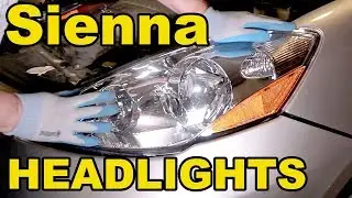 How to install headlights on Toyota Sienna 2007 2005-2016