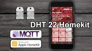 Homekit DHT22 temperature and humidity sensor using ESP8266