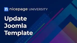 Nicepage University: Update Joomla Template
