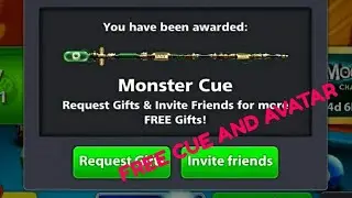 Free MONSTER Cue and AVATAR!!! 8 ball pool