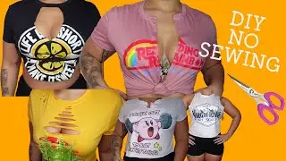 How To Cut Up T-Shirts | ♻️ up-cycle old shirts!