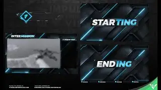 Animated 'Nanotech' Stream Package for Twitch and Mixer