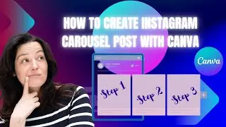 How to Create INSTAGRAM CAROUSEL post with Canva | Step by Step Canva Tutorial
