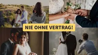 Hochzeitsfotografie: Warum du einen Vertrag brauchst, der dich rechtlich absichert