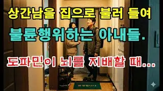 상간남을 집으로 불러들여 불륜행위 하는 아내들, 도파민이 뇌를 지배하면