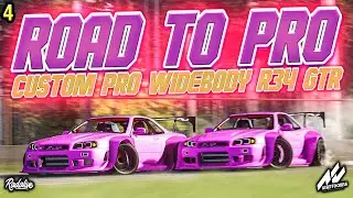 Becoming a PRO Drifter! Custom Widebody R34GTR - Assetto Corsa