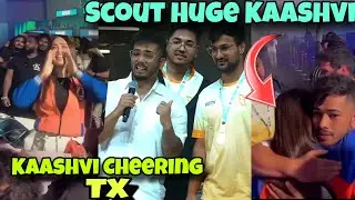 Kaashvi Hug Scout||Team xspark Win BGIS || Kaashvi Cheering TX