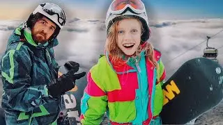 🏂BARTI si SKA ⚡️invata sa se dea pe SNOWBOARD 🏂 🔥