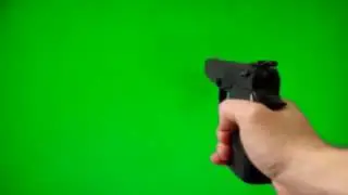 [GREENSCREEN] Handgun Shooting