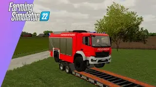 🚒💦🔥Mercedes ELECTRIC FIRE TRUCK in Farming Simulator 22