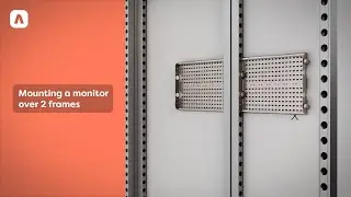 Mounting a monitor over two frames