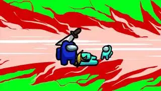 Among us kill animation meme #1 (green screen)