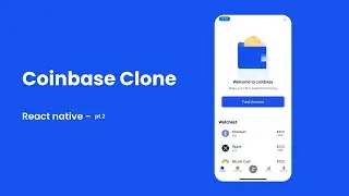 Coinbase clone in react native - Home PART 2 !!!