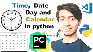 Date, day, time and calendar in python || Date in python | calendar in python | crash course of py.