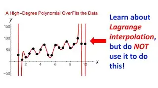 Lagrange Interpolation Examples, Error Terms, and Warnings (about Extrapolation and Overfitting)