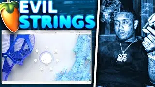 How CUBEATZ Make DARK STRING Samples For Southside 808 Mafia | FL Studio 21