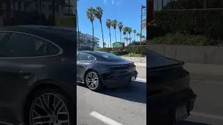 2025 Porsche Taycan Facelift spotted on the road in California during testing