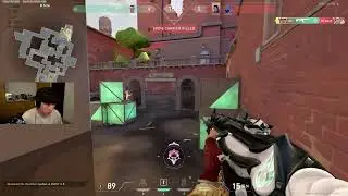All Valorant pros surprised how Timmy combat this 1v3 alone!