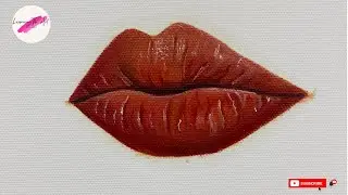 How to draw / paint realistic lips | step by step tutorial | beginners | alla prima #foryou #viral